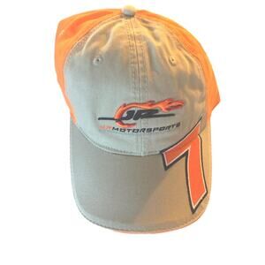 Nascar Racing JR Motorsports Hat #7 Chase Logo Golf Baseball Cap Tan Orange